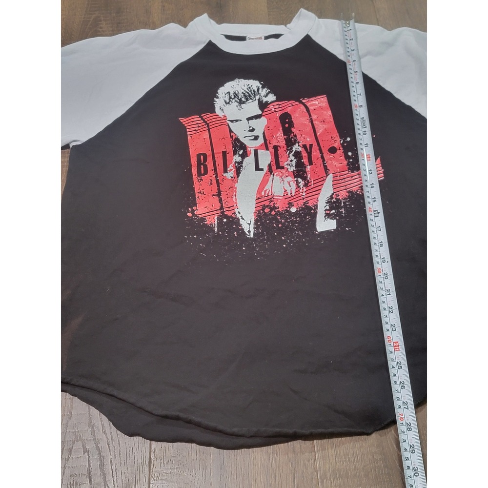 Billy Idol 2015 Kings & Queens of the Underground Tour Raglan Shirt XL Black